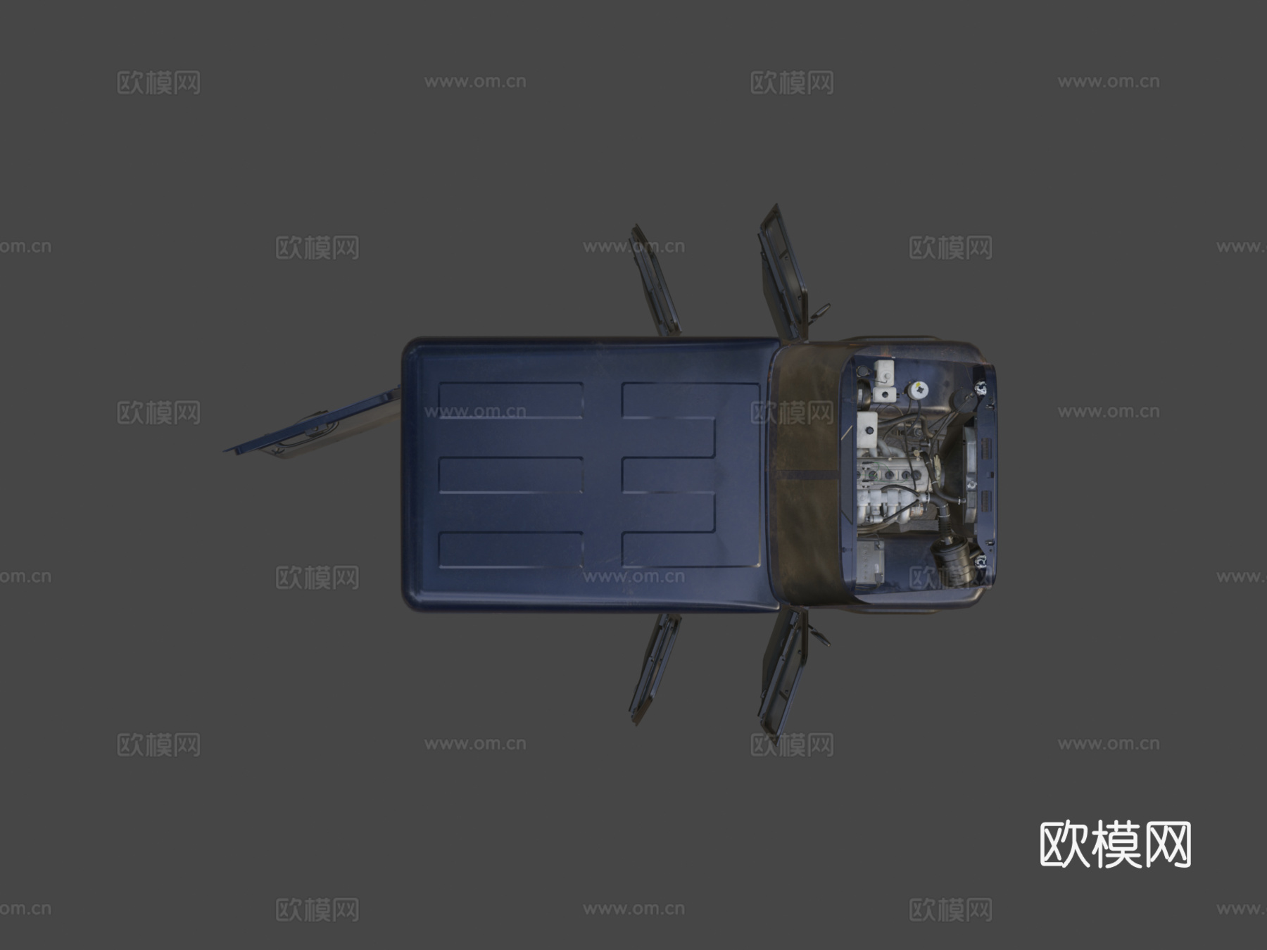 UZA 5131带开门版su模型