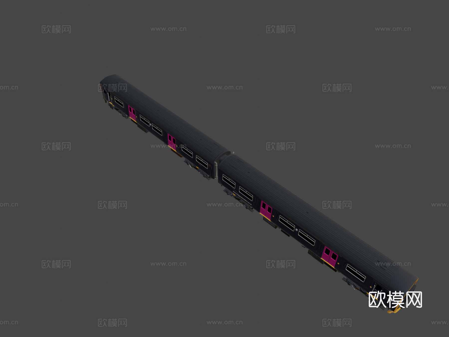 火车-英国铁路150级柴油动车组su模型