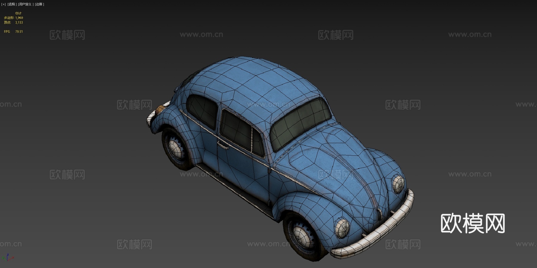 大众甲壳虫su模型