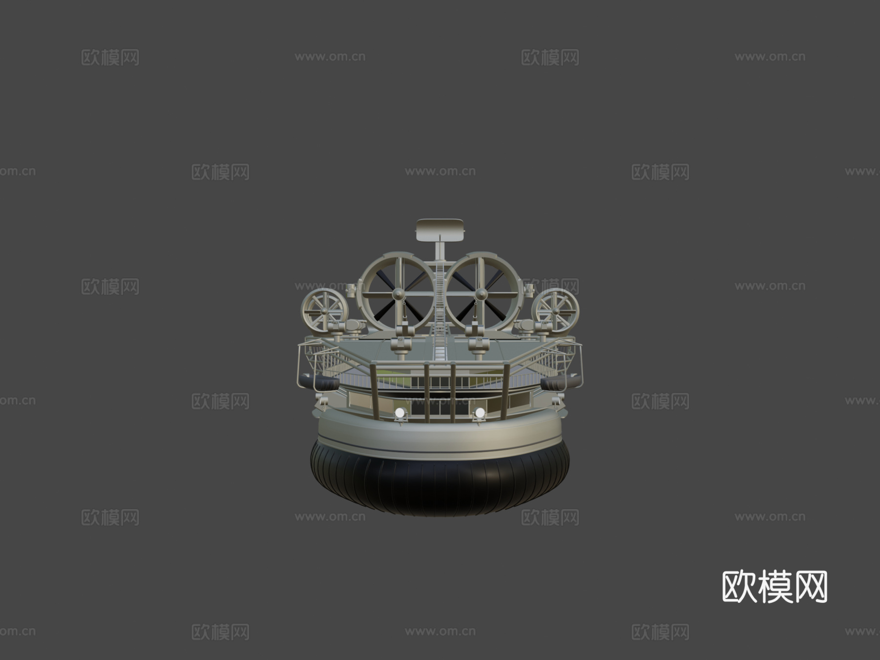 大型气垫船-设计（高多边形）su模型