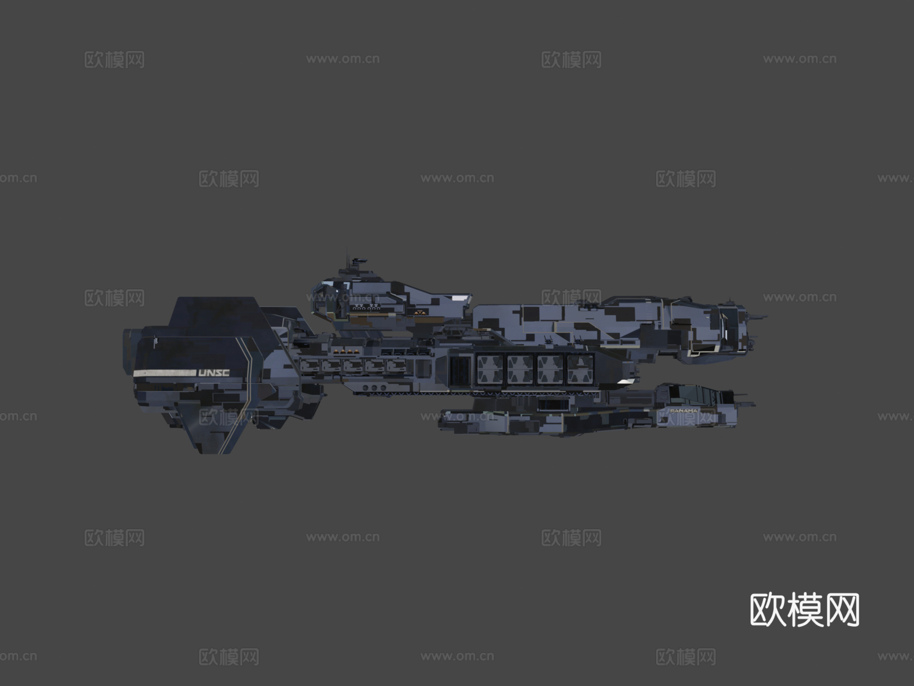 光环 - UNSC 巴拿马 - 穆尔桑级su模型