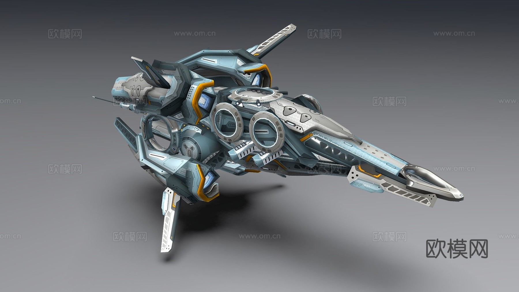 无人机V8赛博科技su模型