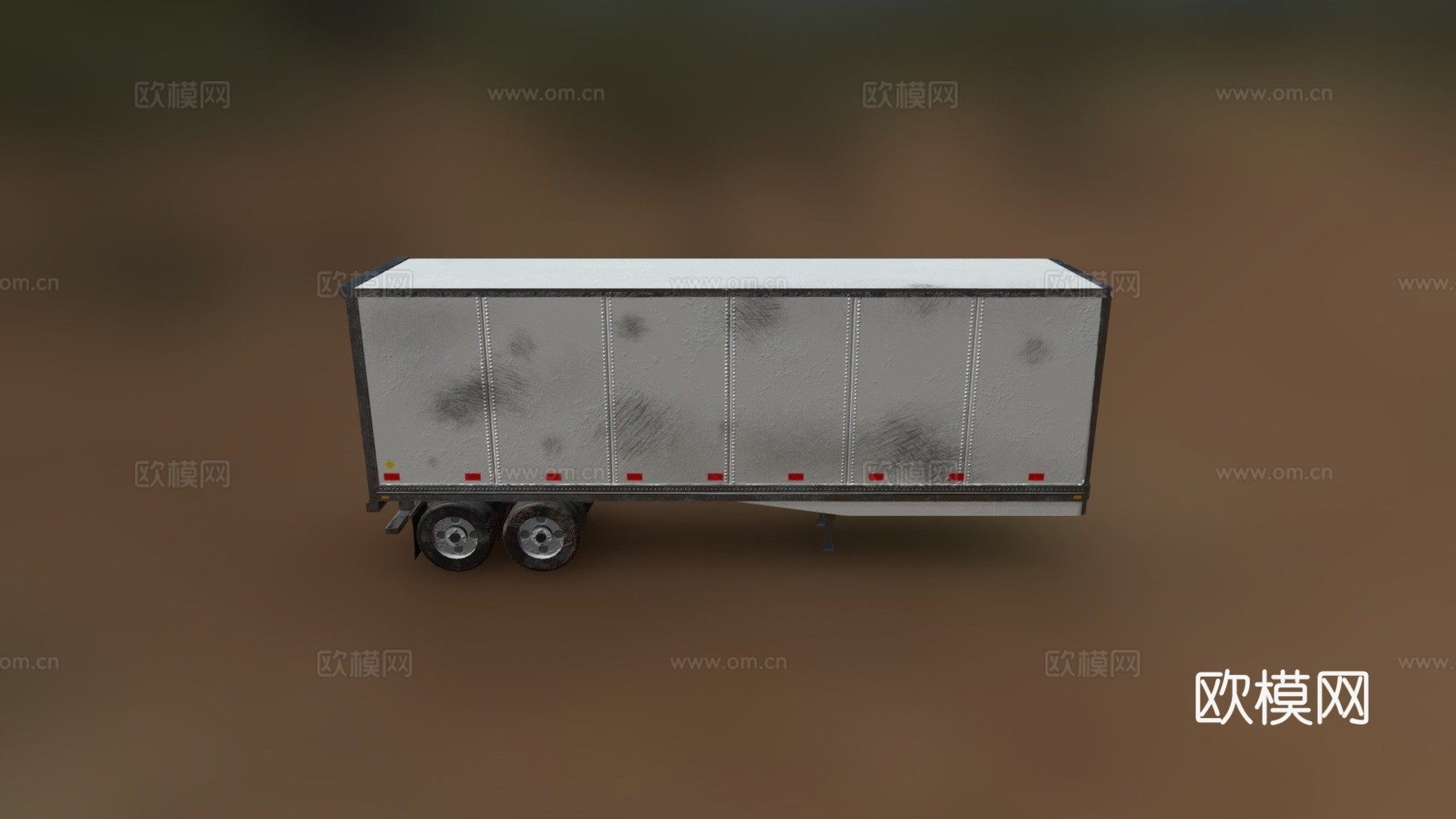 卡车拖车su模型