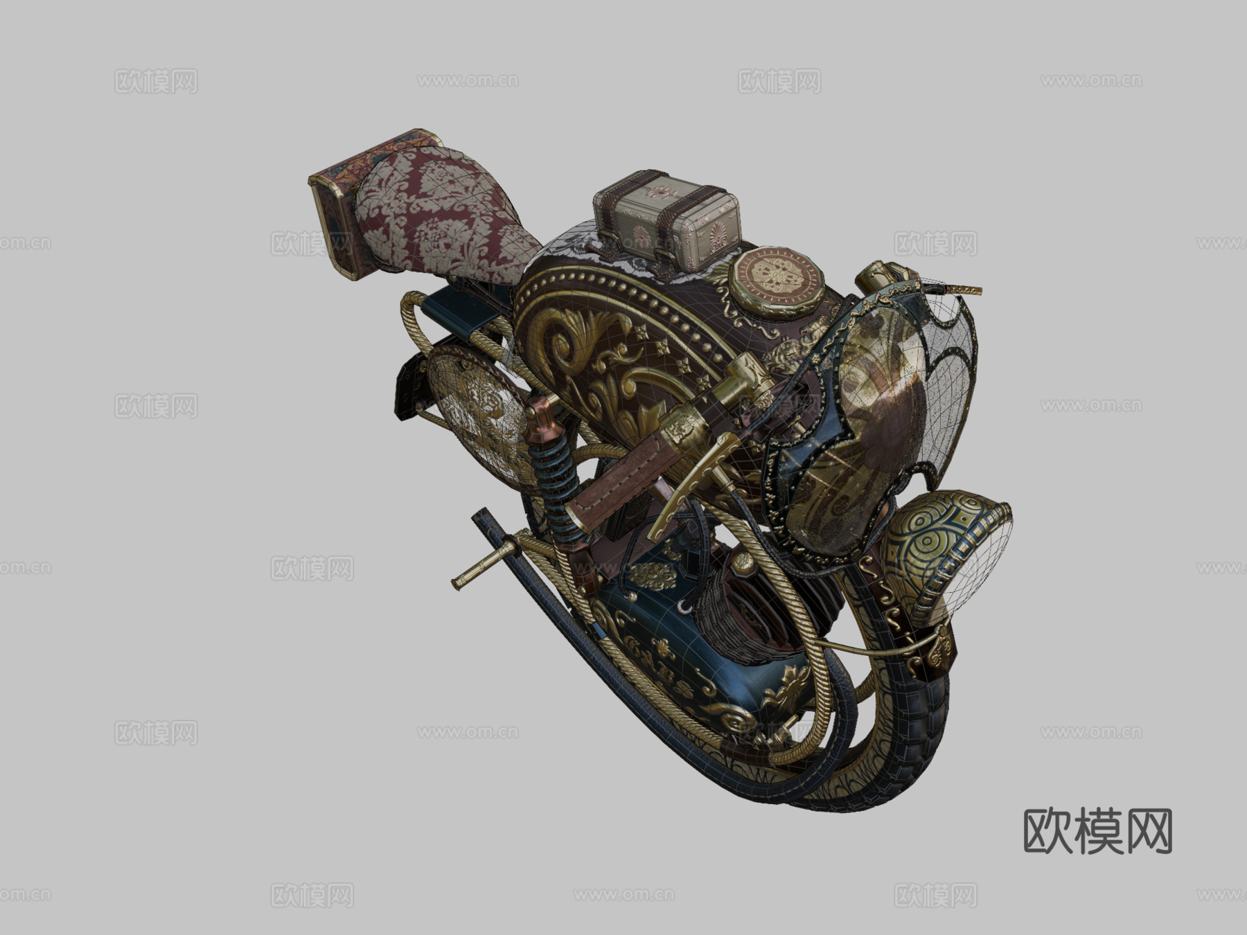 维多利亚单轮摩托车su模型