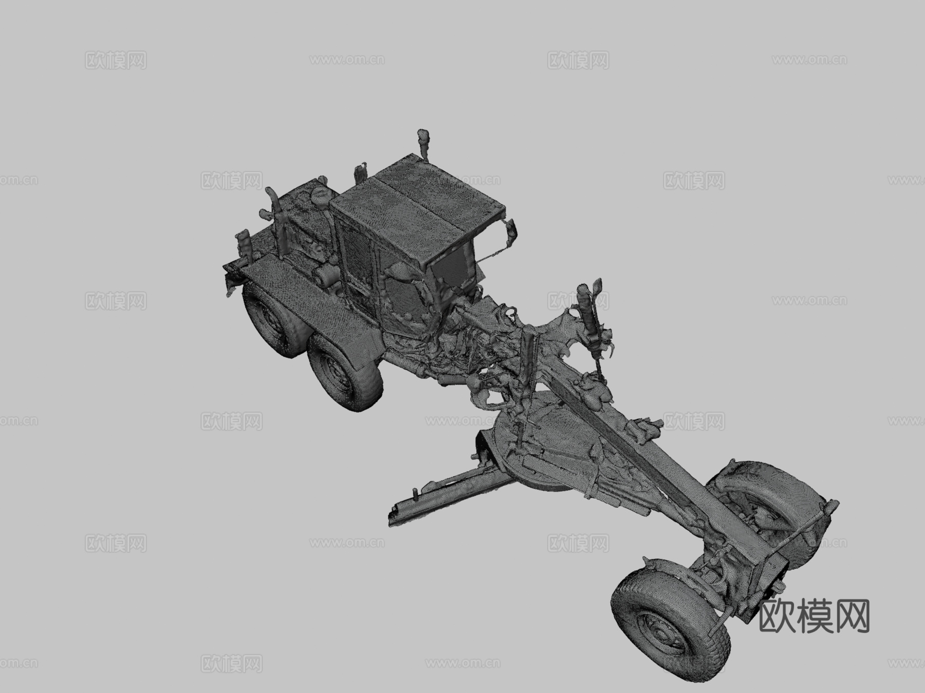 道路平地机su模型