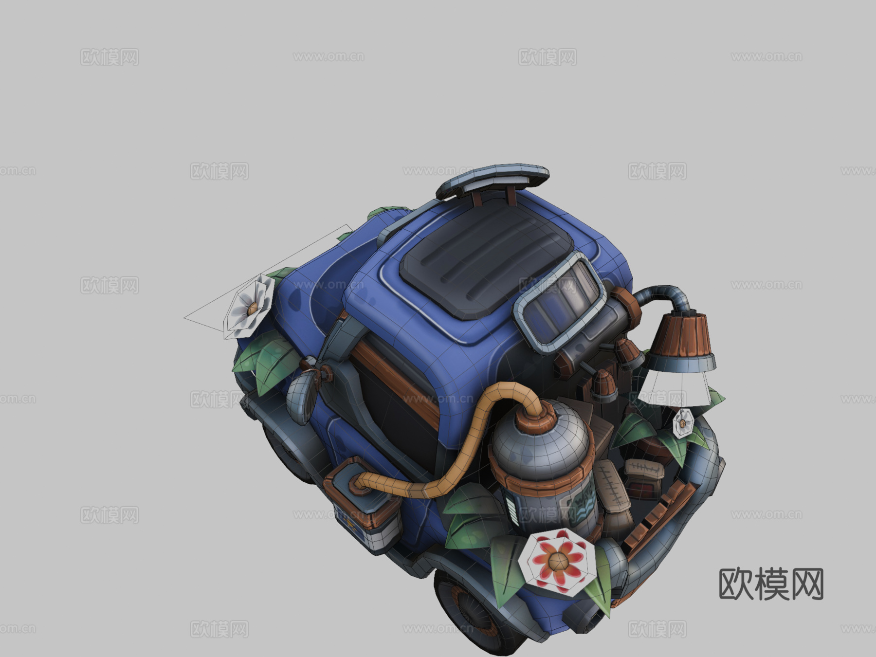 卡通汽车su模型