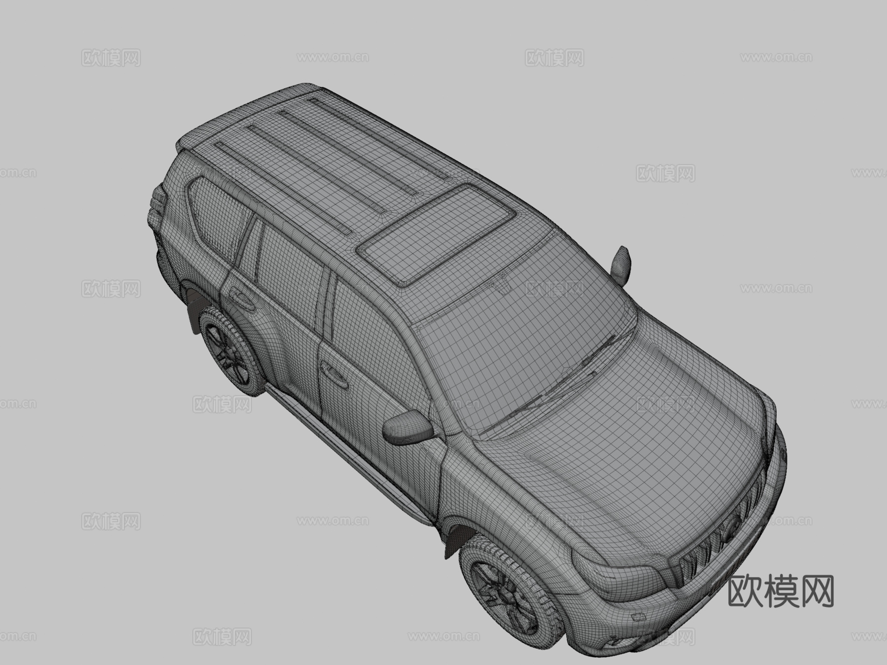 丰田普拉多2010款3D模型su模型