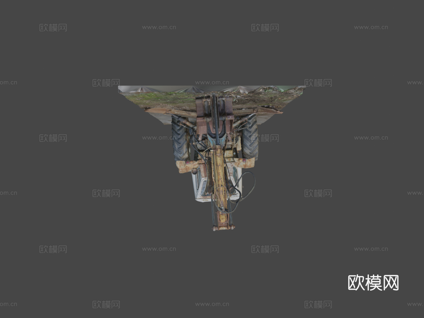 拖拉机白俄罗斯UMZ - 6AL（原始三维扫描）su模型