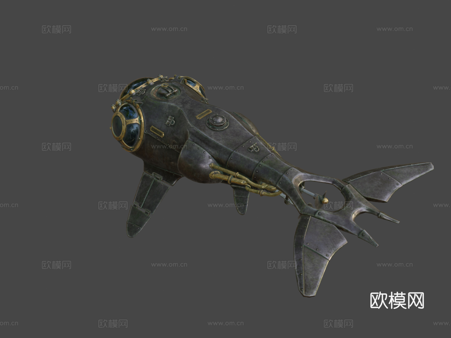 蒸汽朋克潜艇su模型