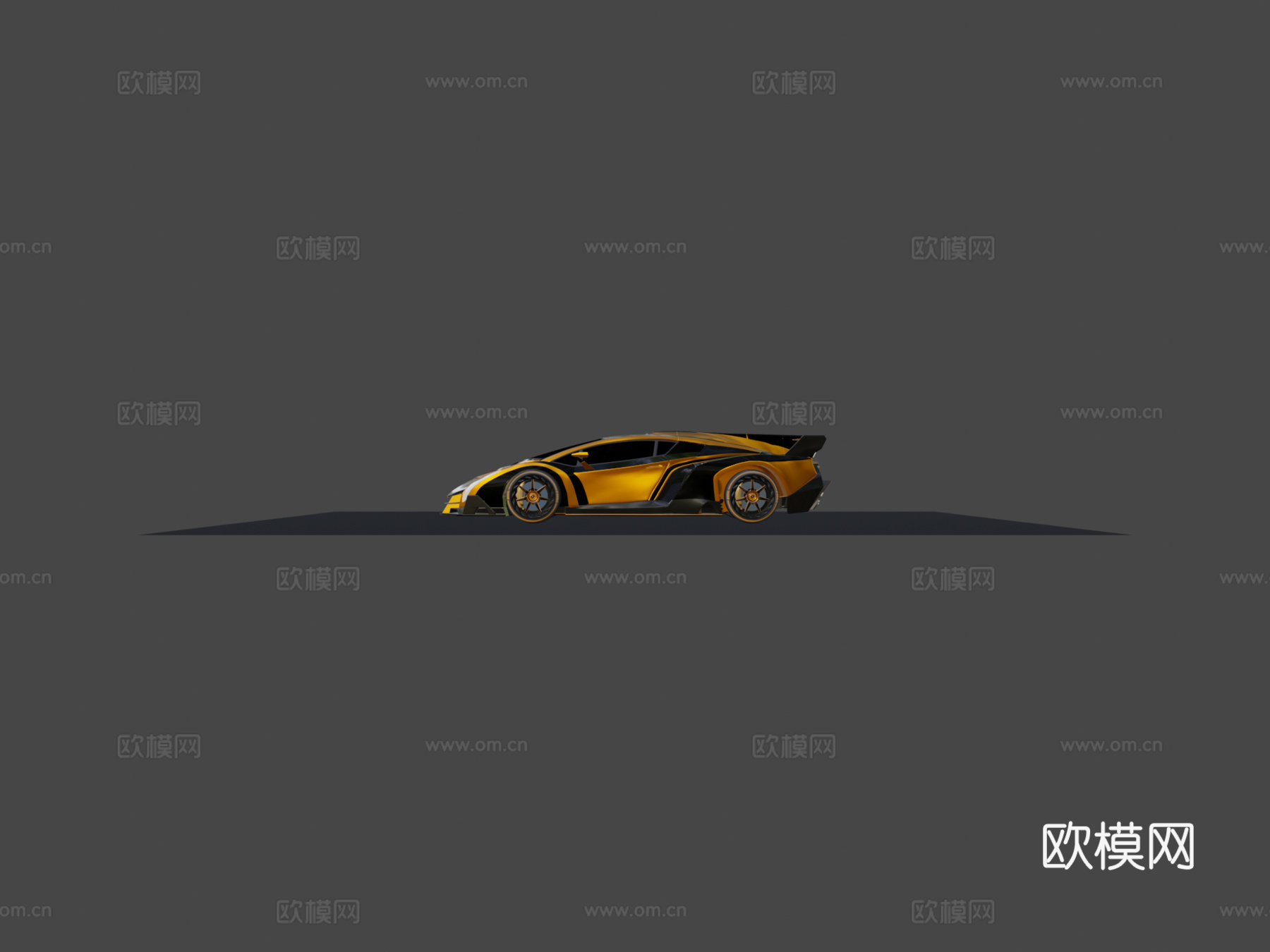 兰博基尼 Veneno 2013 3D 模型su模型