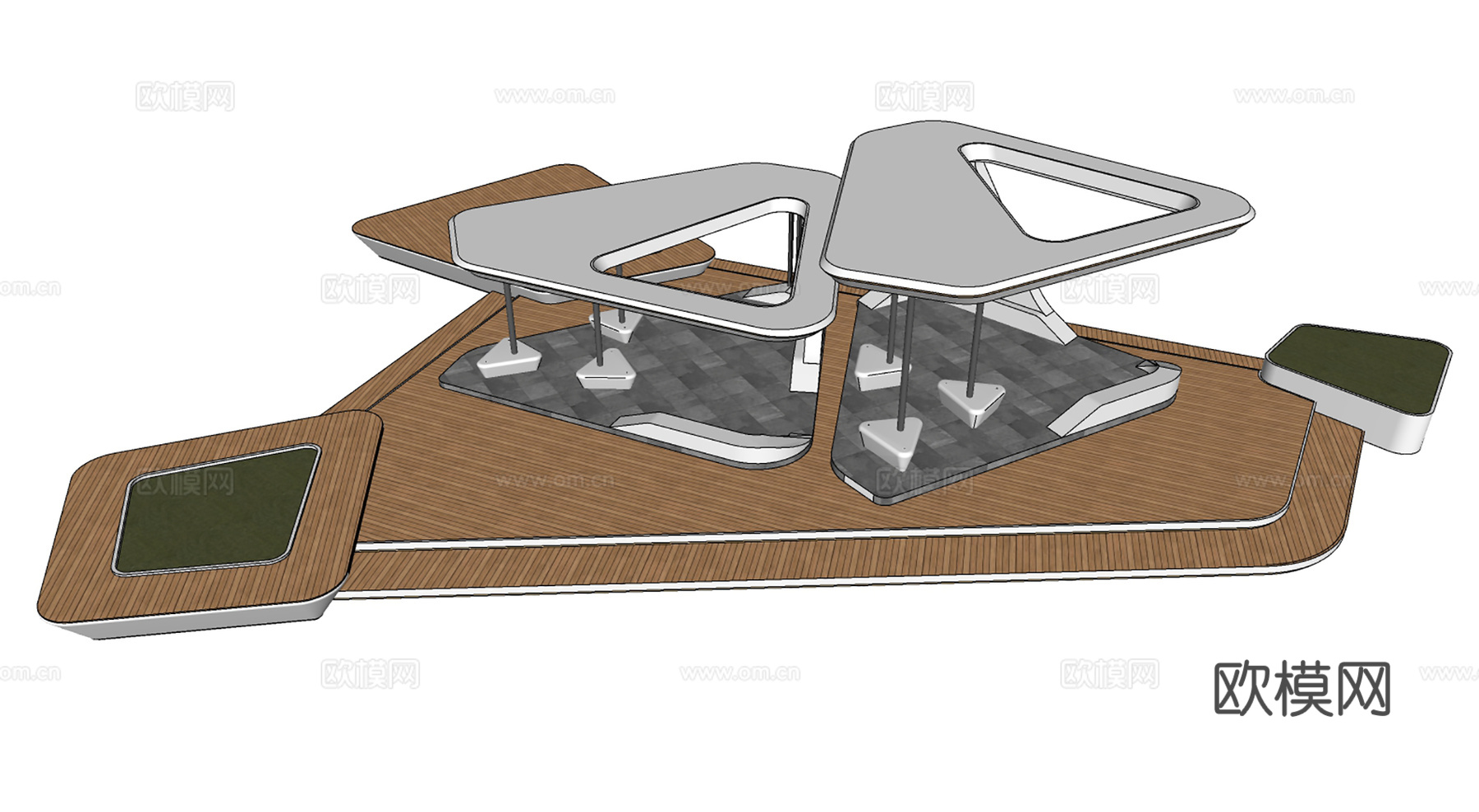 户外景观装置su模型
