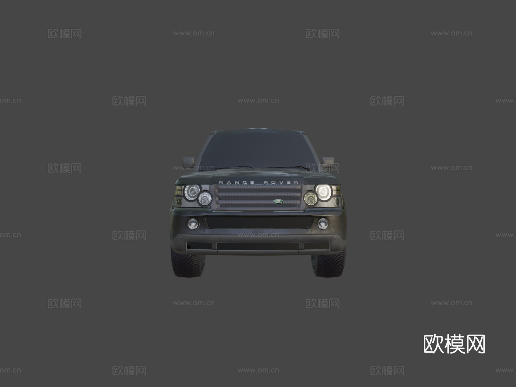 路虎揽胜运动低多边形模型su模型