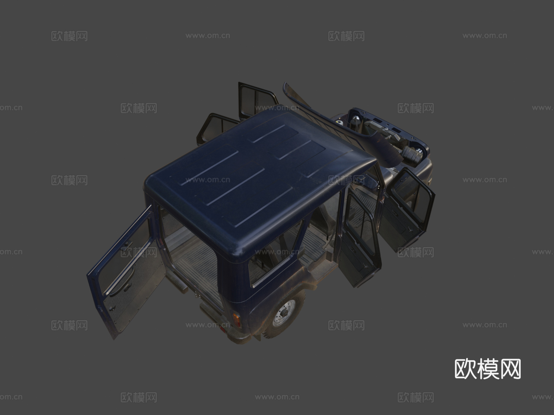 UZA 5131带开门版su模型