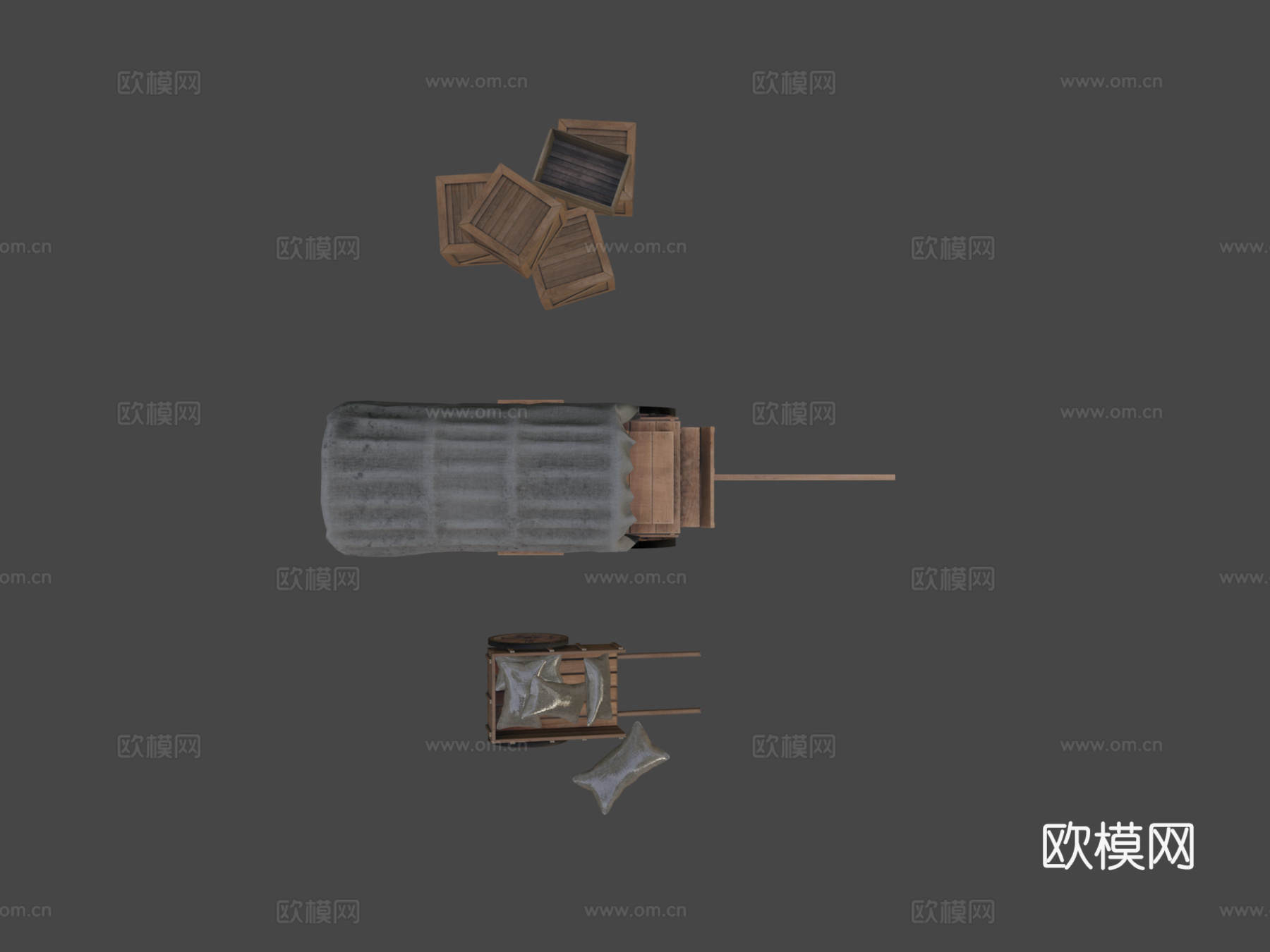 狂野西部-马车su模型