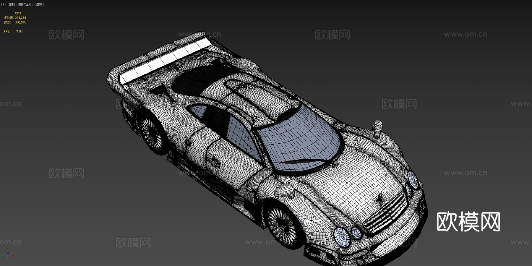 梅赛德斯-奔驰CLK GTRsu模型