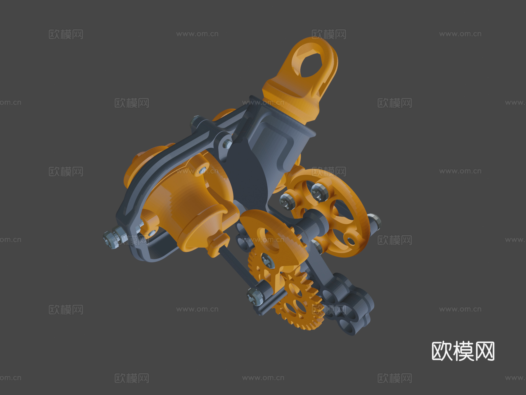乐高振荡气缸电机（3D 打印）su模型