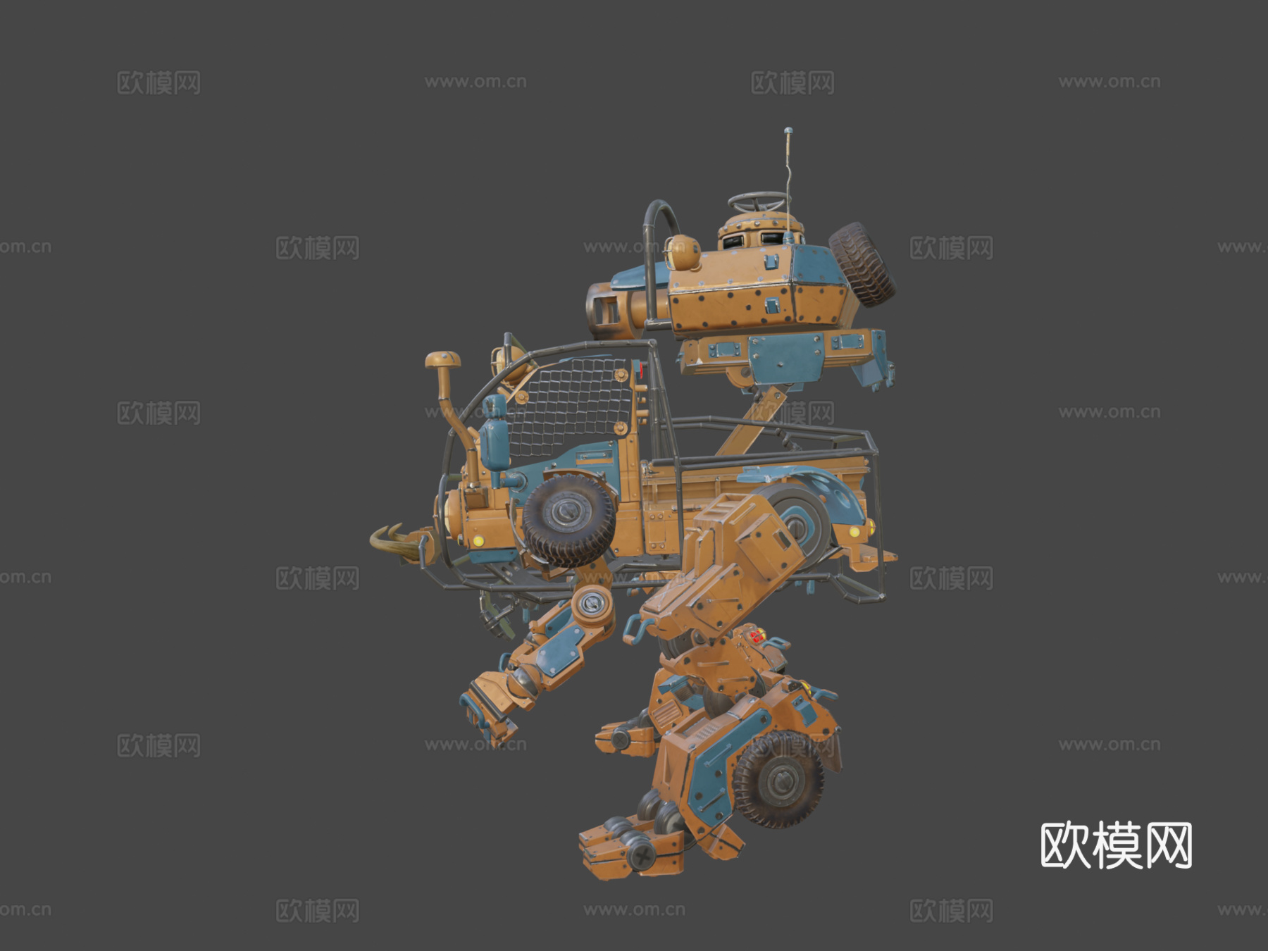 轻型卡车侦察运输车su模型