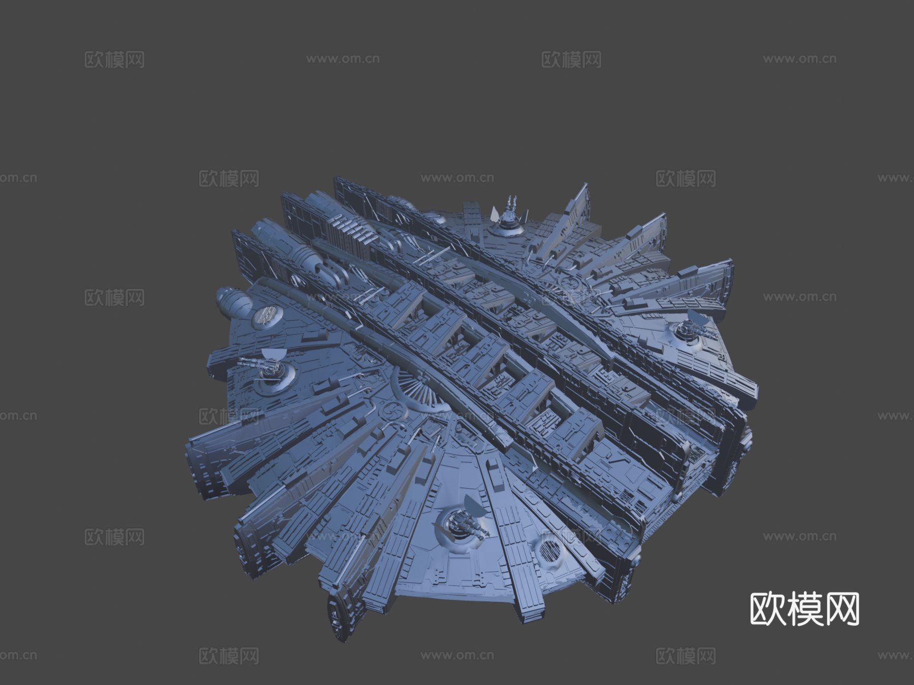 XB982星际飞船展示模型su模型