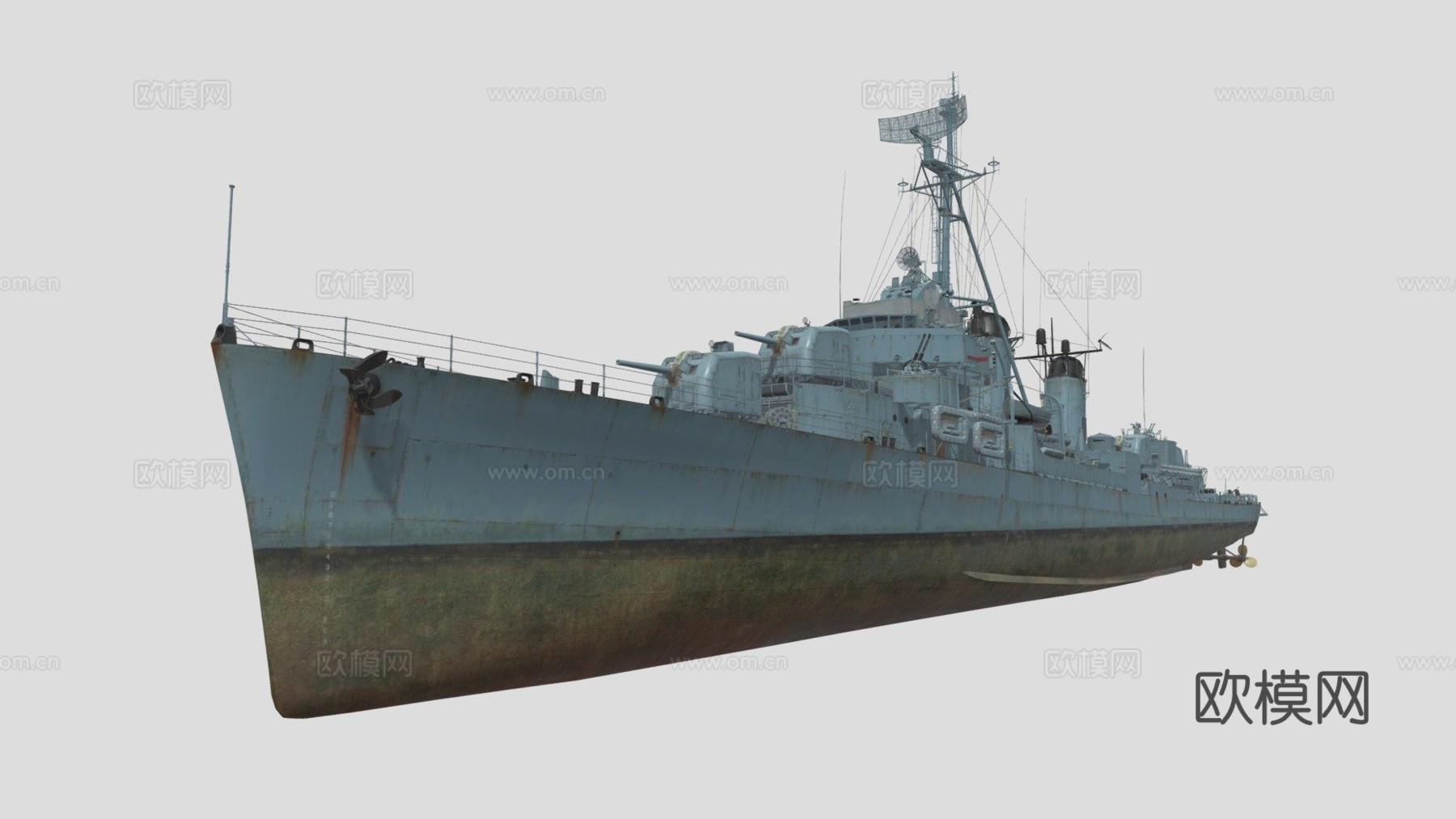 韩国忠武号驱逐舰su模型