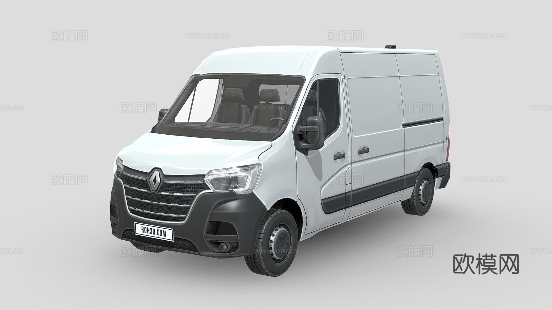 雷诺Master L2H2厢式货车2020款su模型