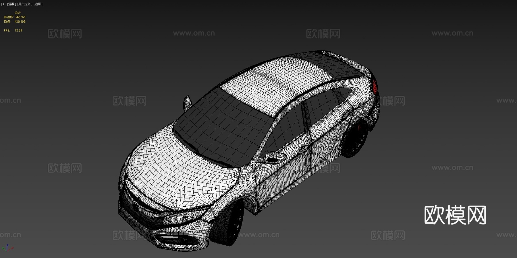 本田思域su模型