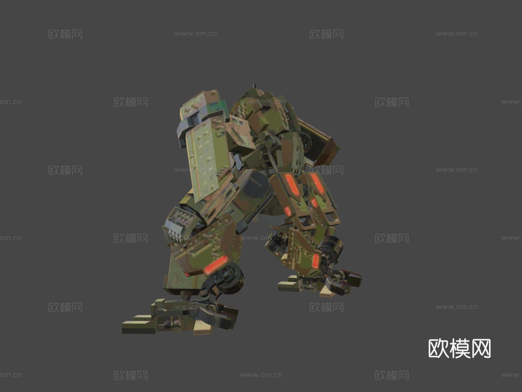 战争前线机甲概念su模型