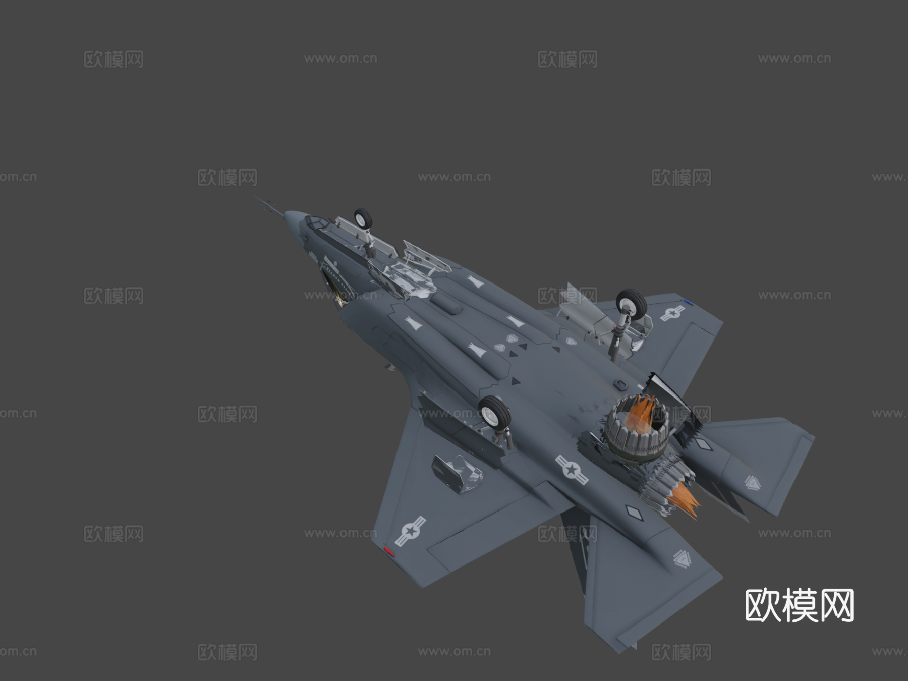 洛克希德·马丁F-35闪电II（松鼠3D）_1su模型