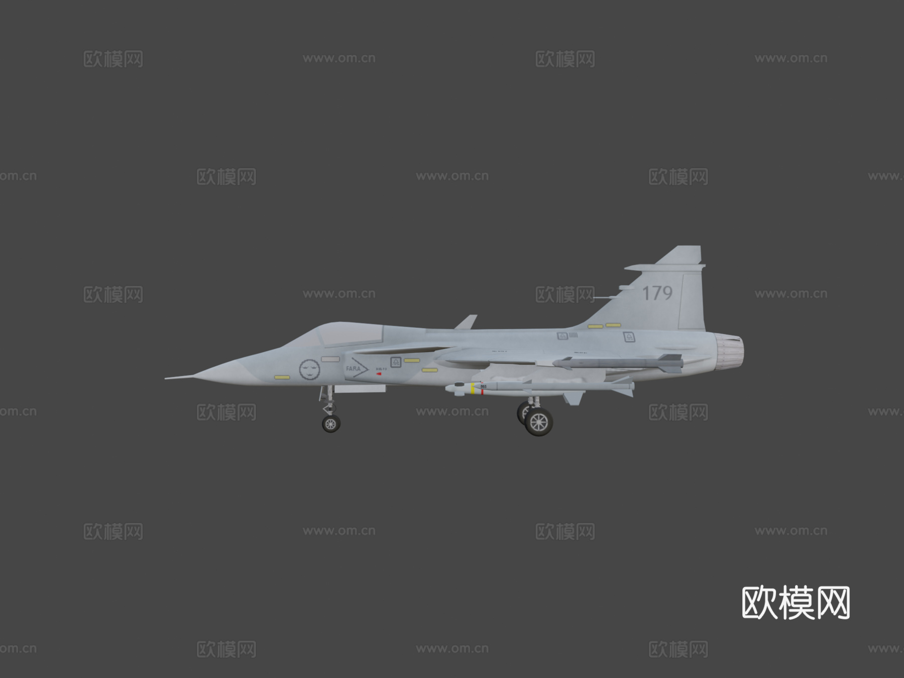 JAS39鹰狮战斗机su模型