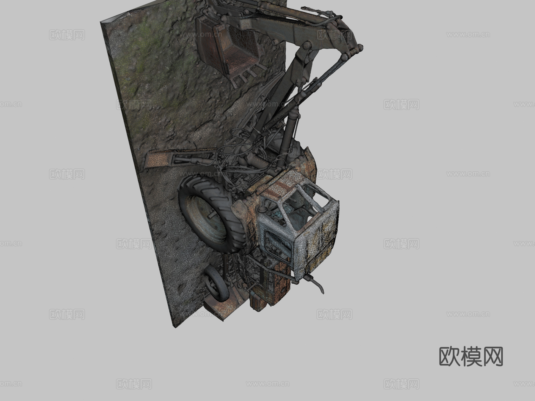 拖拉机白俄罗斯UMZ - 6AL（原始三维扫描）su模型