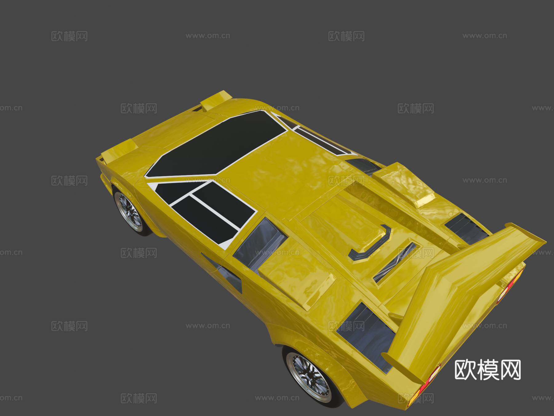 兰博基尼康塔什lp500s-特别50万观看su模型