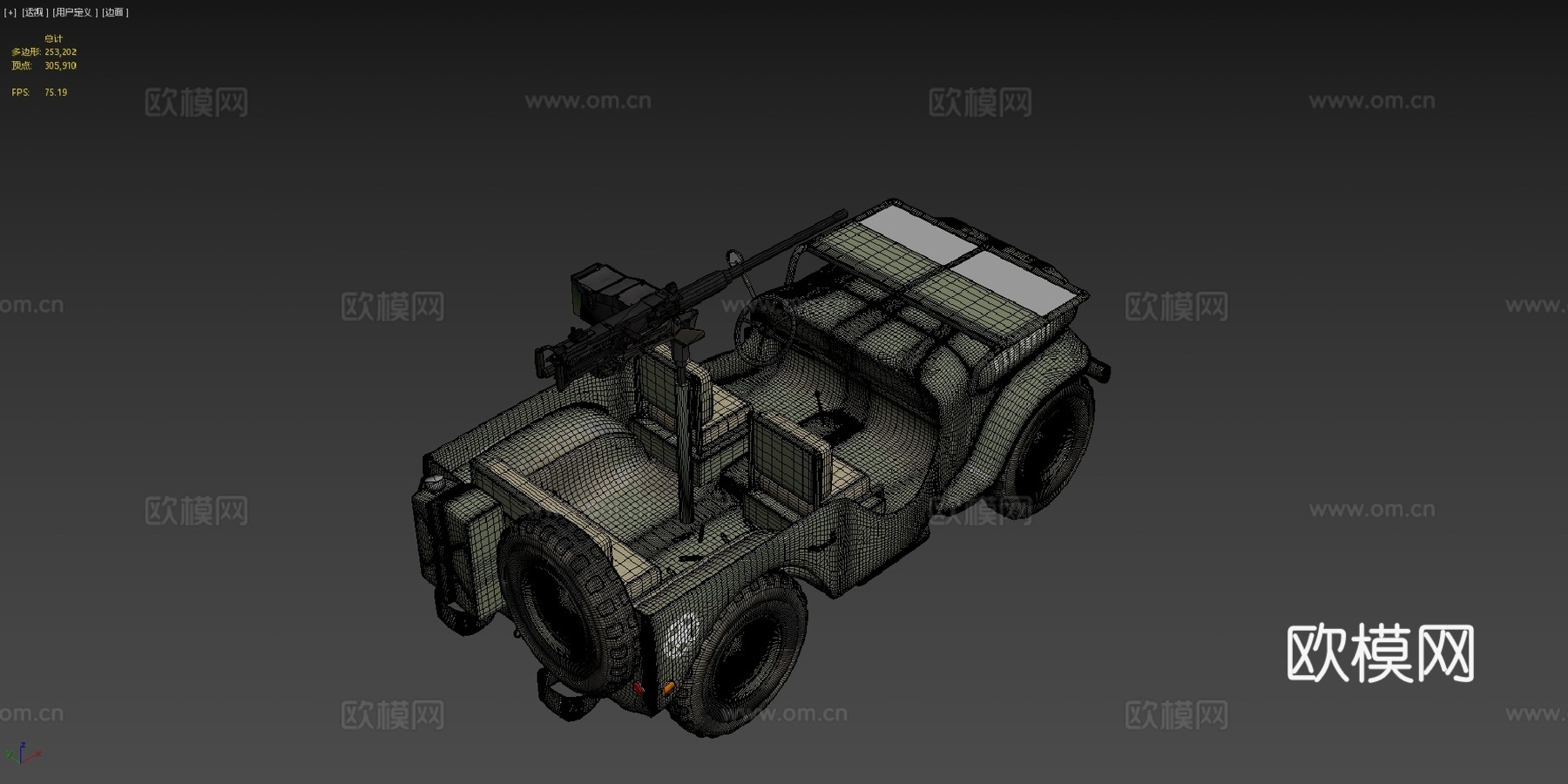 威利斯吉普美国陆军su模型