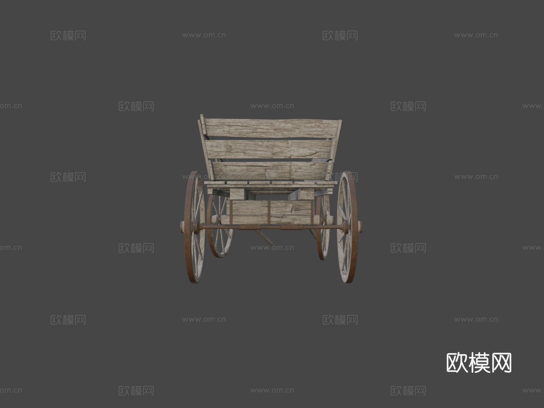 旧推车su模型