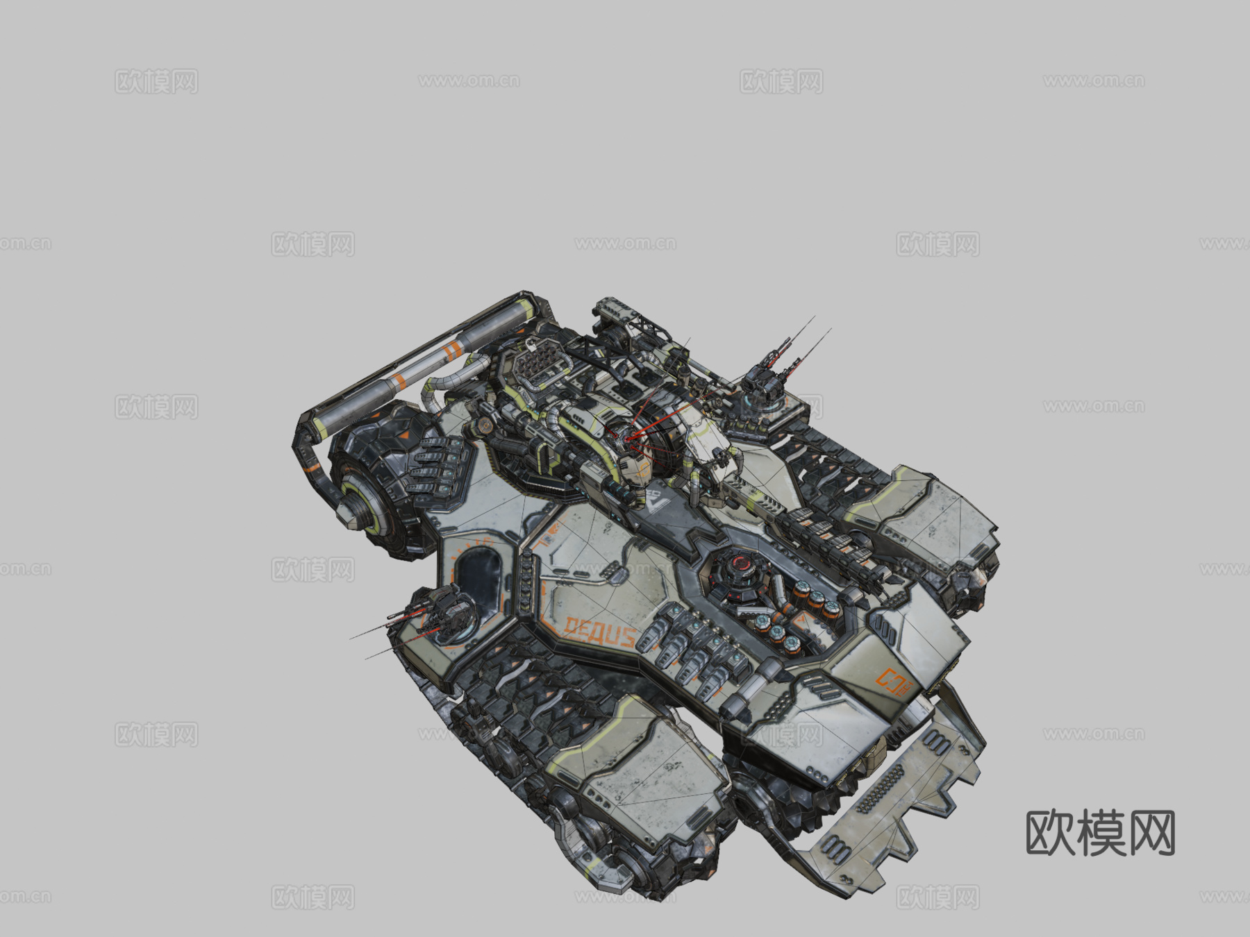 DEDUS 坦克su模型