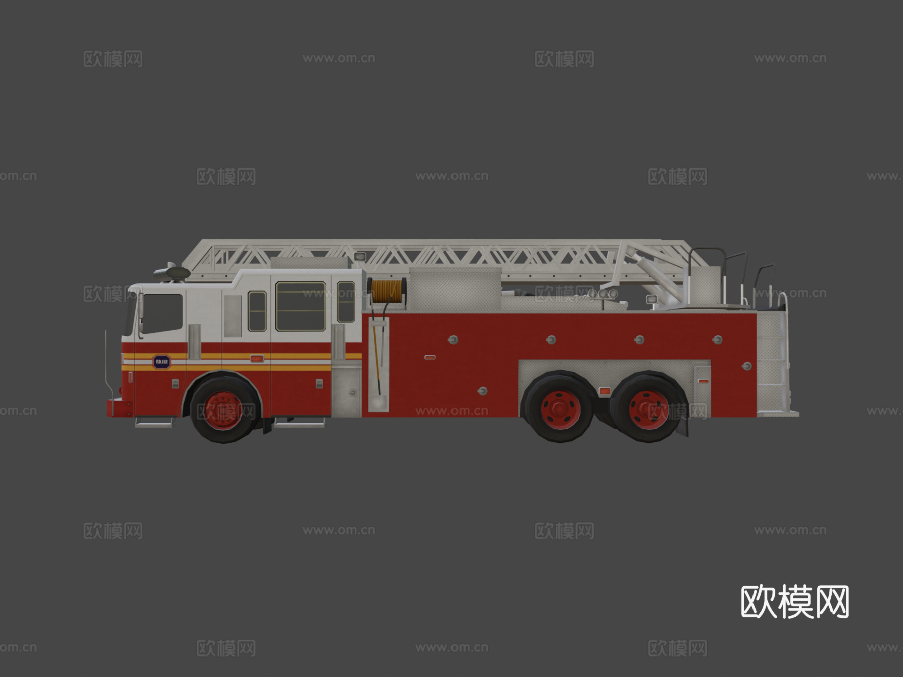 消防车车辆su模型