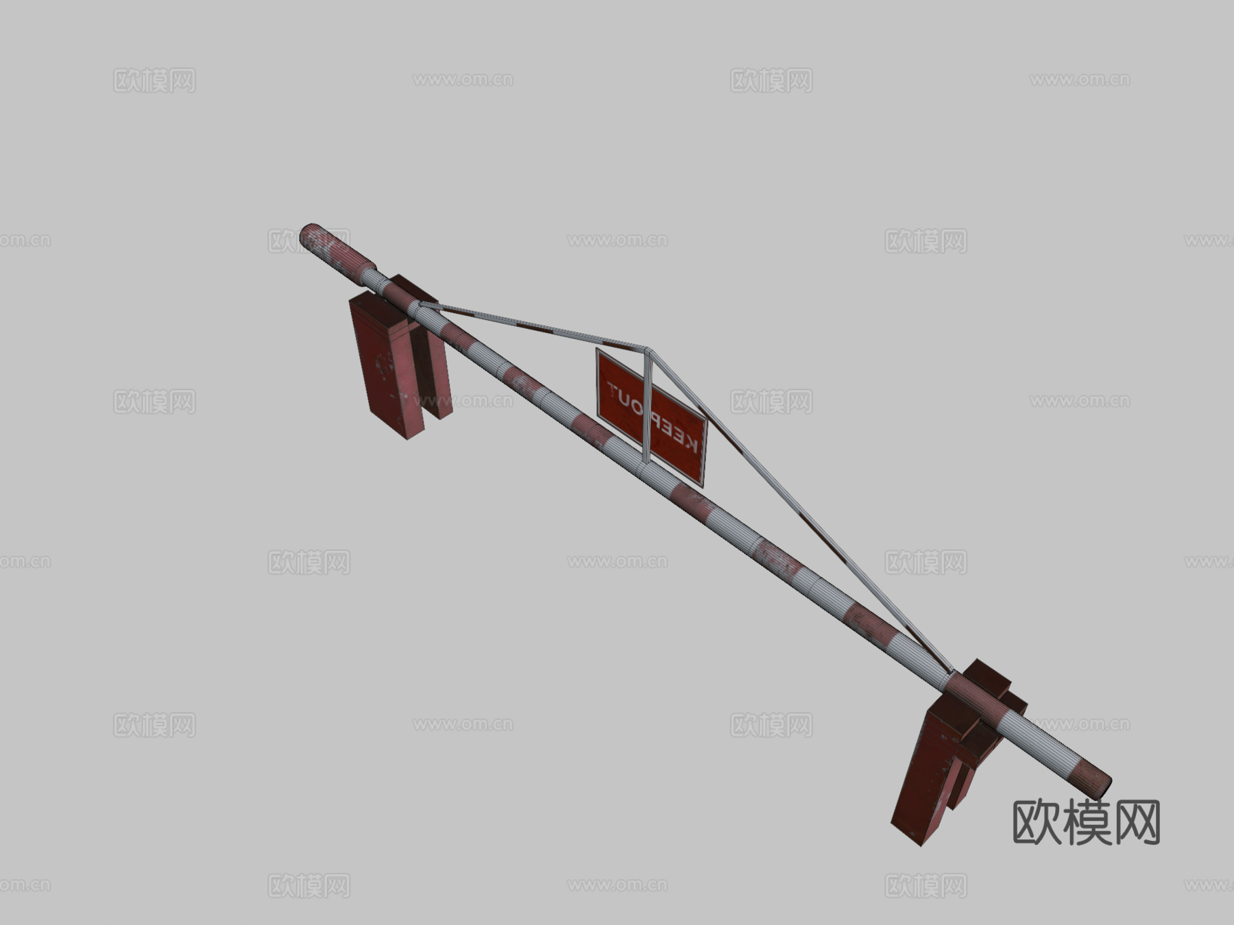 道路屏障su模型