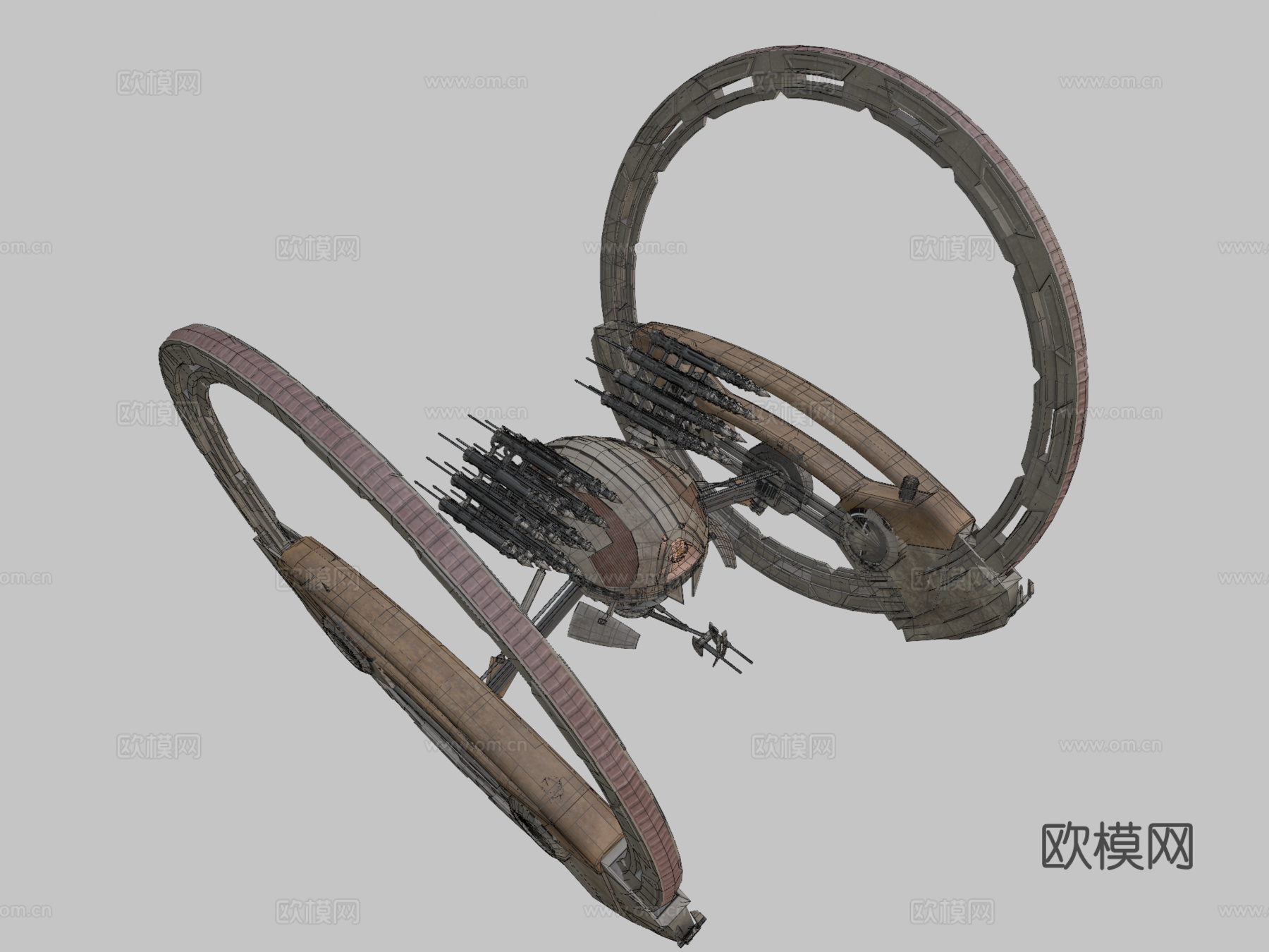 IG-227冰雹级机器人坦克su模型