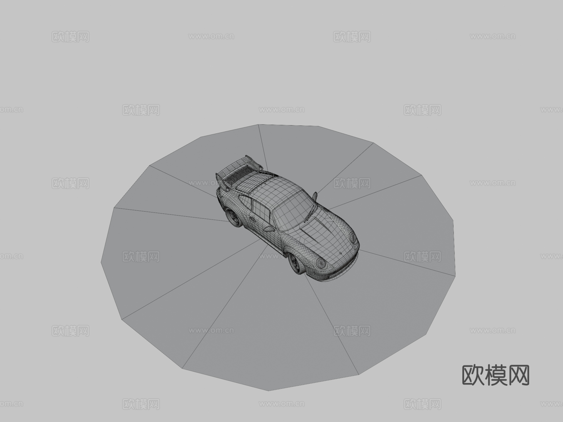 物理渲染 - 保时捷993su模型