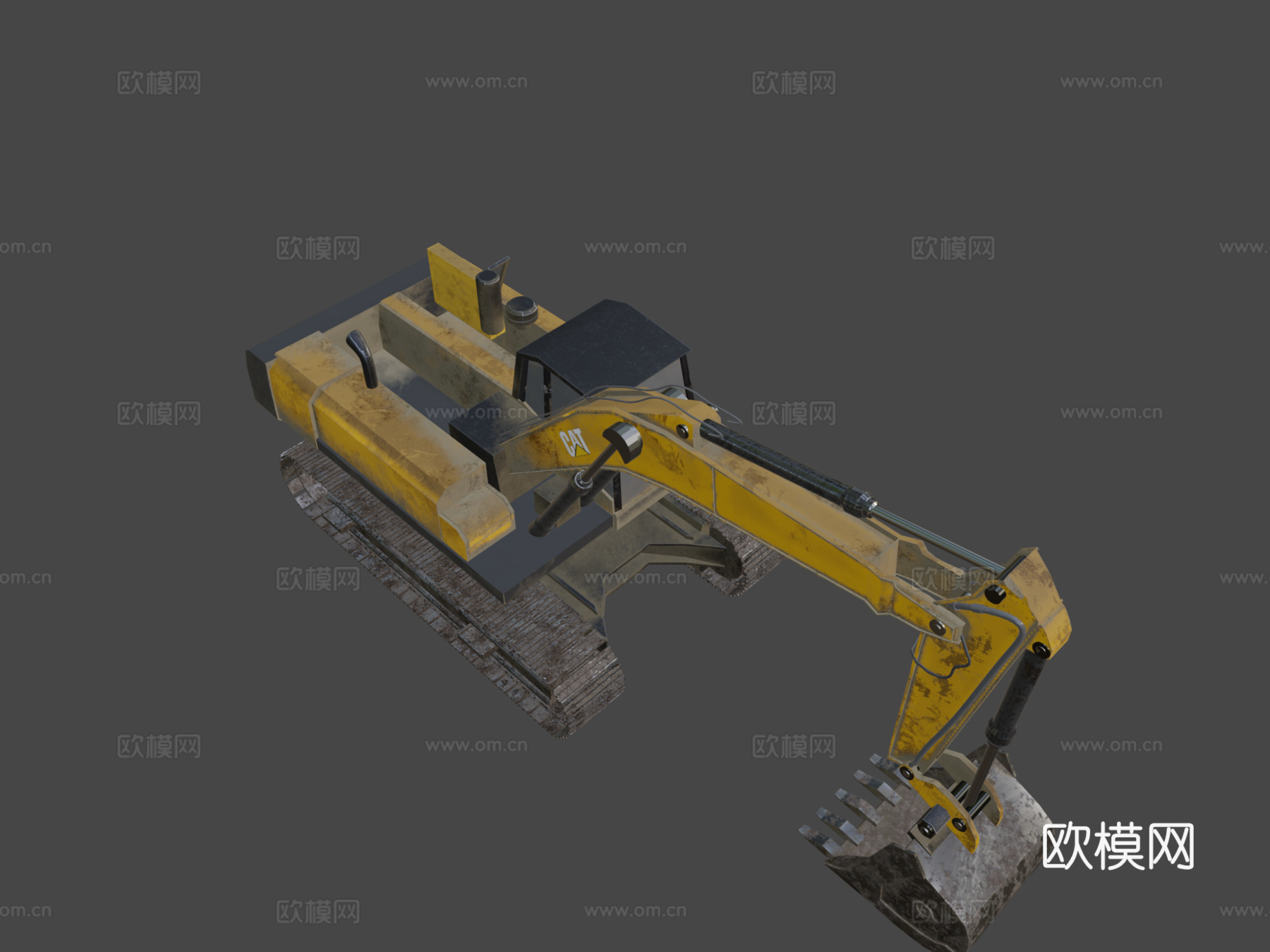 挖掘机（卡特彼勒）su模型