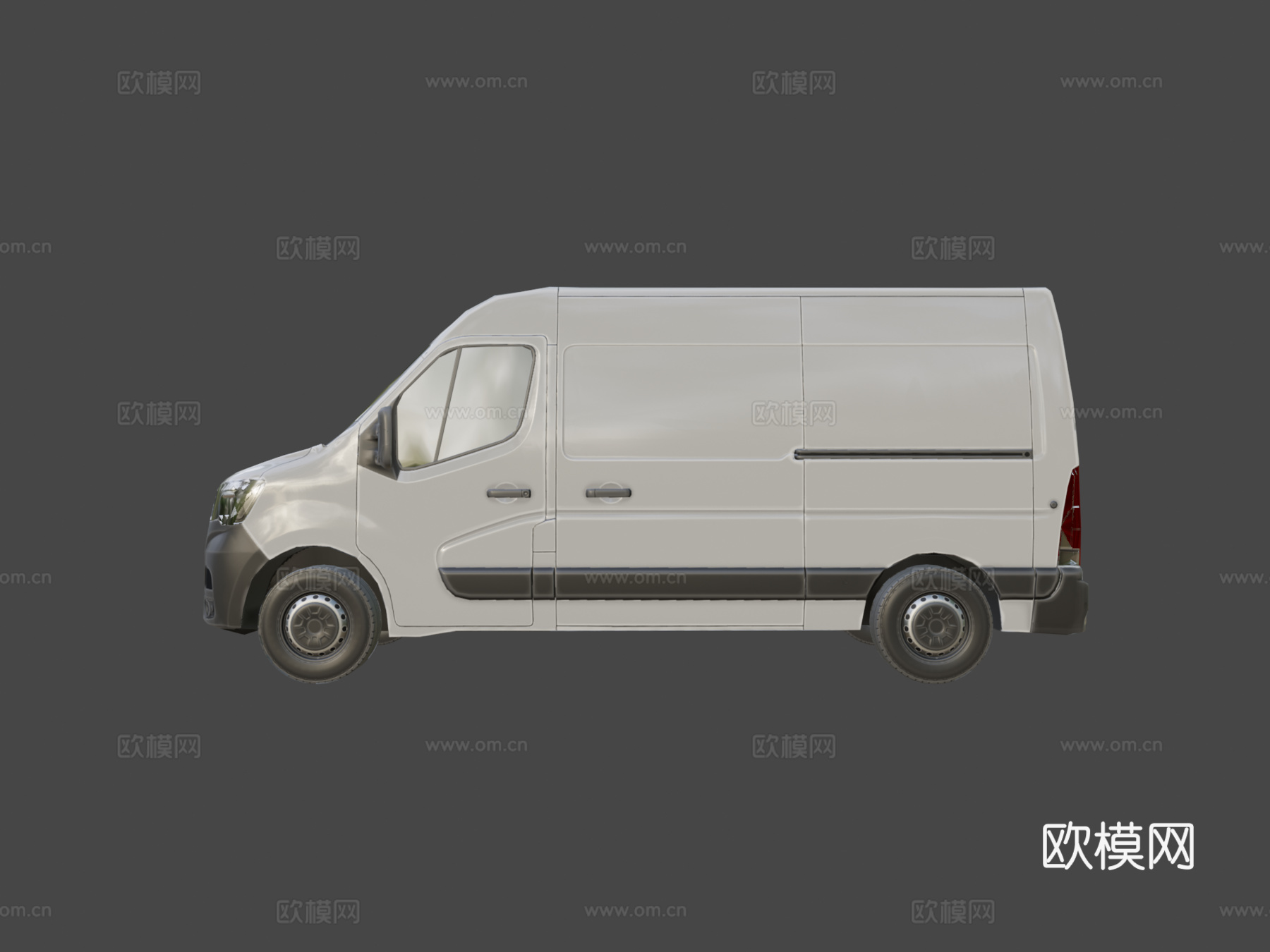 雷诺Master L2H2厢式货车2020款su模型