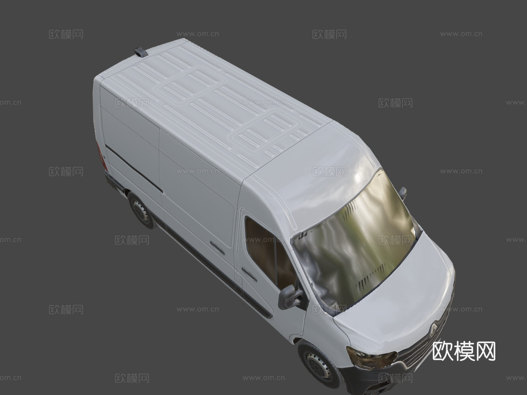 雷诺Master L2H2厢式货车2020款su模型