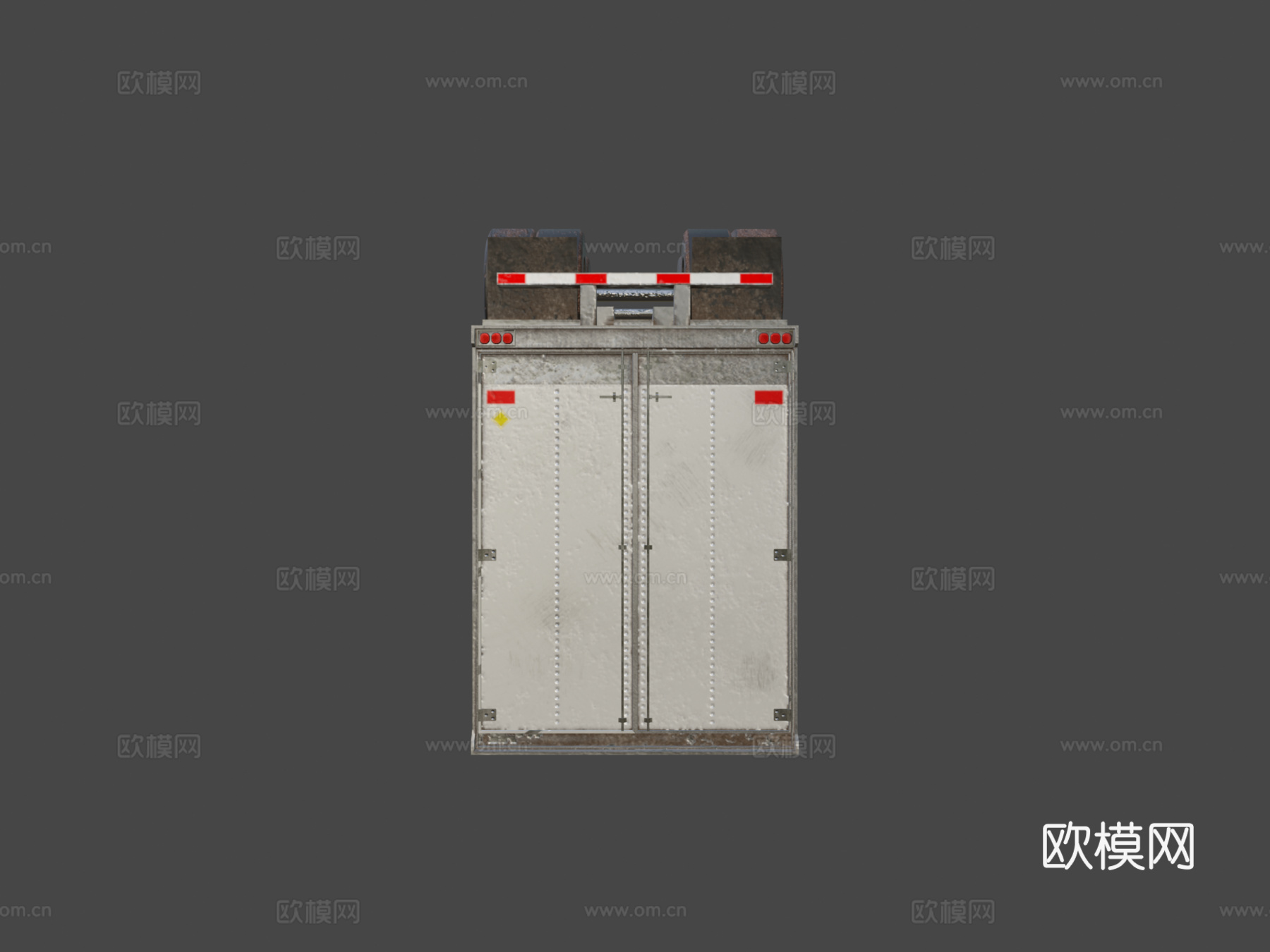 卡车拖车su模型