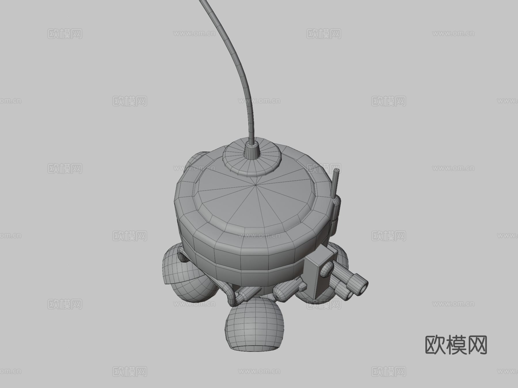 警用无人机su模型