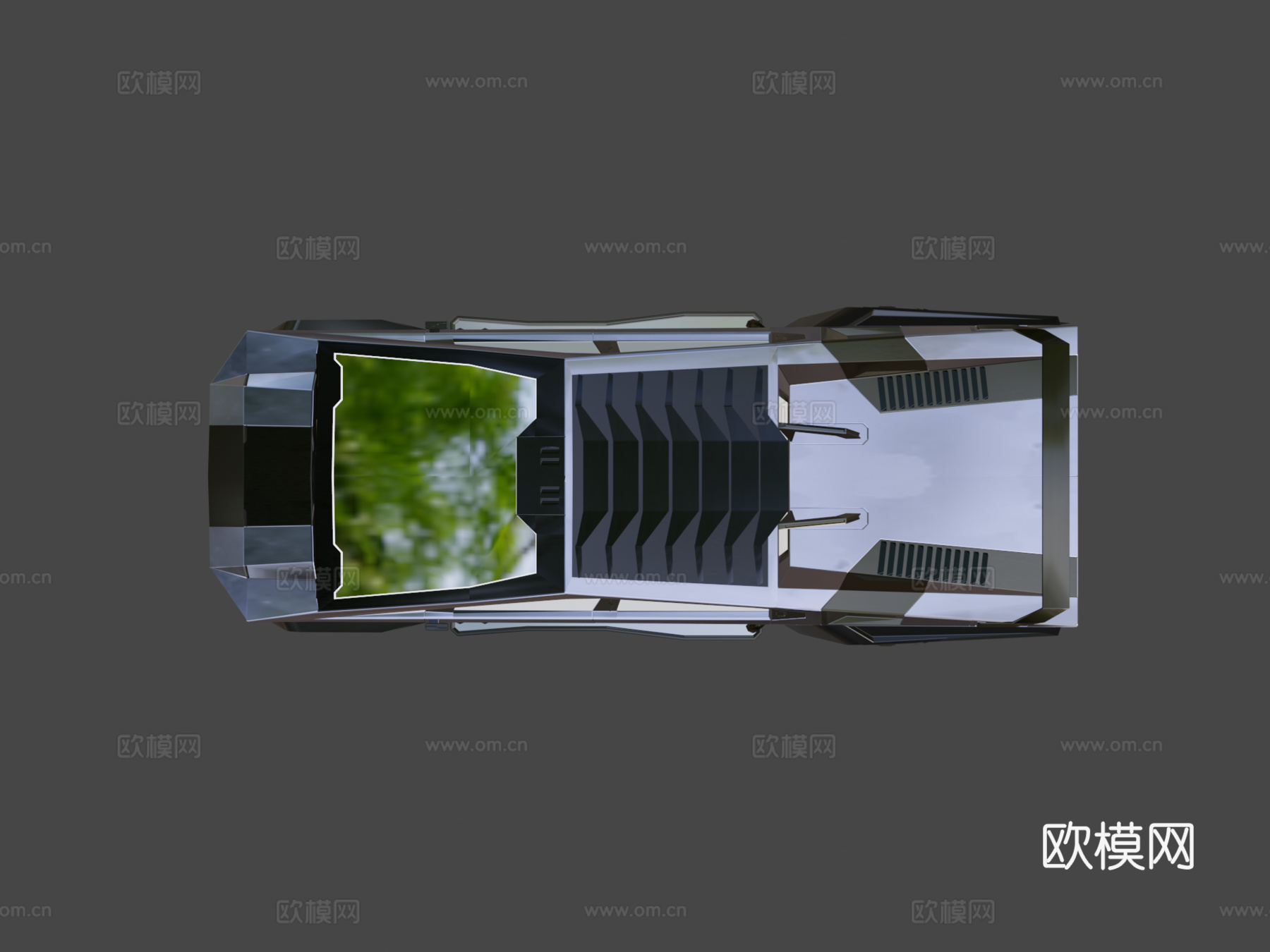 赛博朋克2077-Quadra赛博卡车su模型