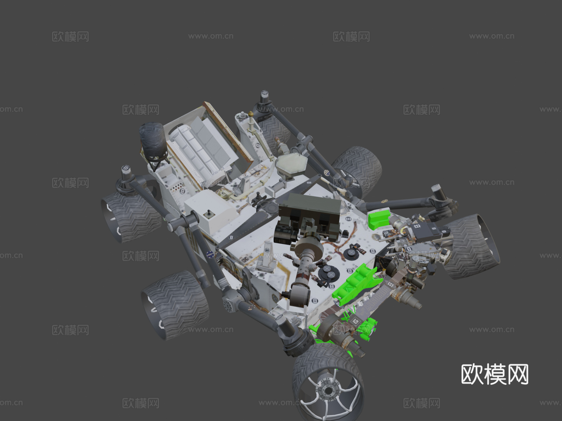 好奇号火星车（清洁版）su模型