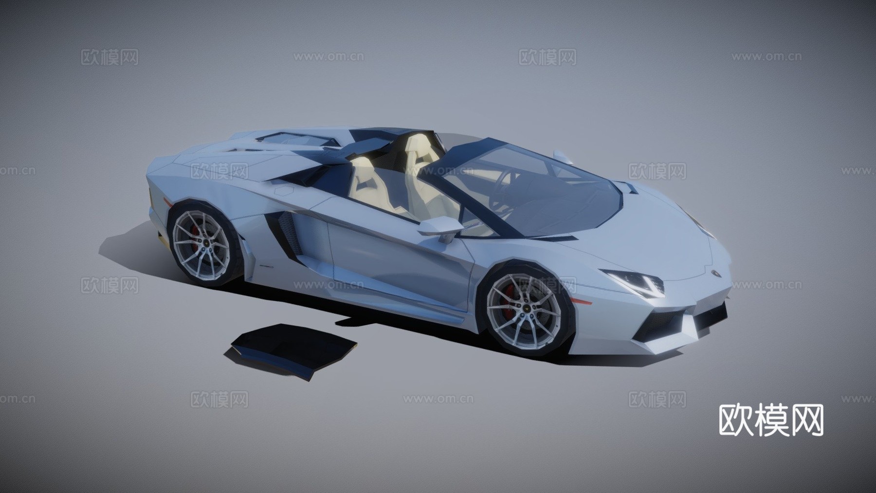 款兰博基尼埃文塔多lp700-4敞篷版su模型