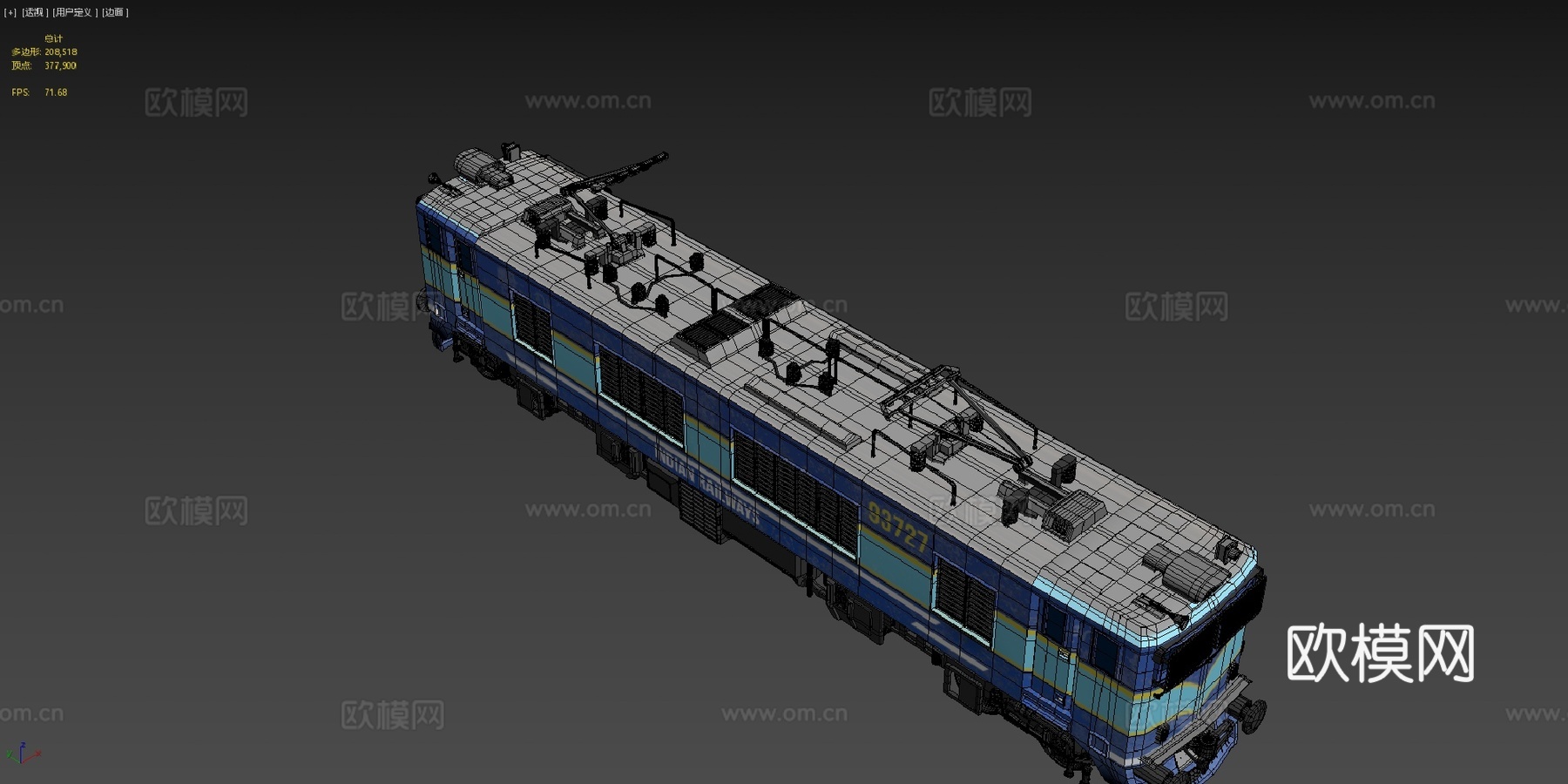 WAM-4型印度电力机车su模型