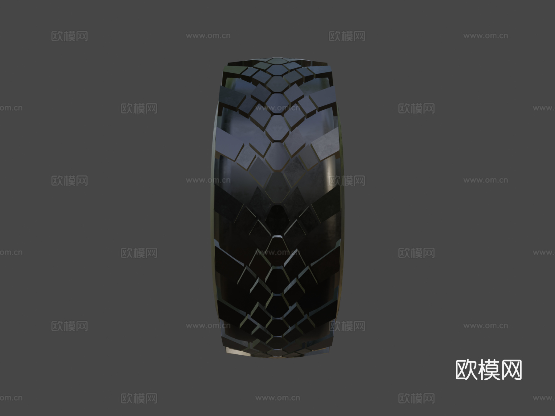 越野卡车车轮su模型