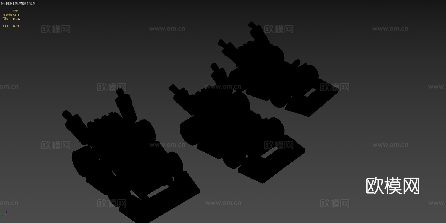 风格化卡丁车su模型