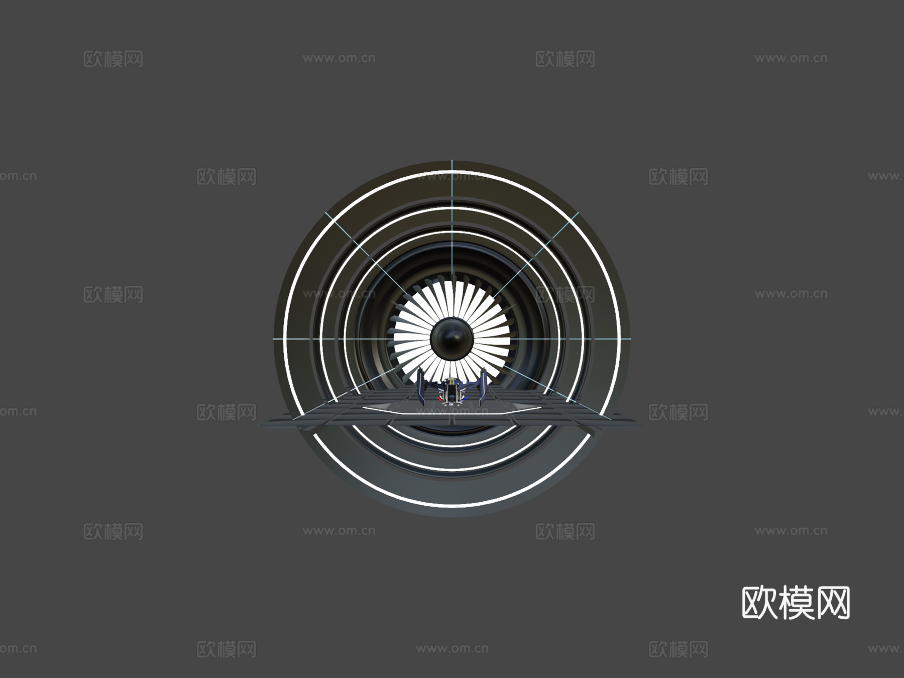 未来主义飞船su模型