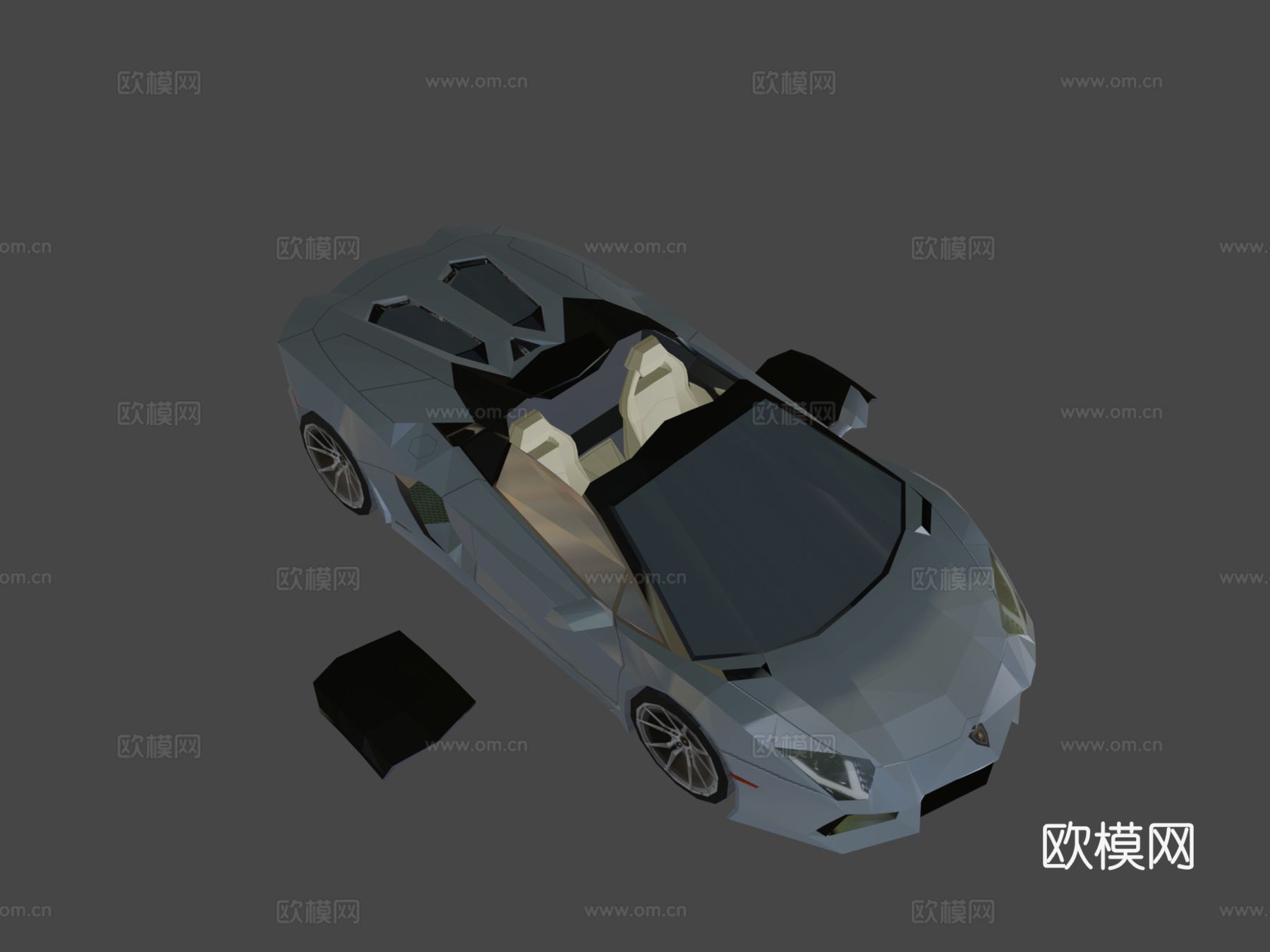 款兰博基尼埃文塔多lp700-4敞篷版su模型